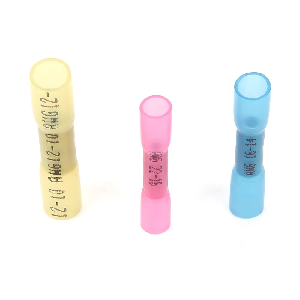 

300 Pcs Red Blue Yellow Heat Shrink Wire Connectors 22-16AWG / 16-14AWG / 12-10 AWG Waterproof Crimp Terminals Insulated