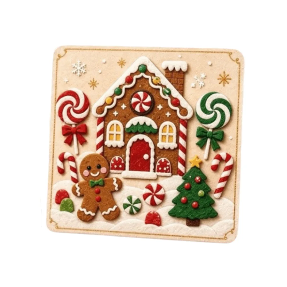 Magic Hook and Loop Christmas Felt Art Kit Felt Pieces DIY Magic Christmas Craft Kit Holiday Design Felt Board Art Set Craft