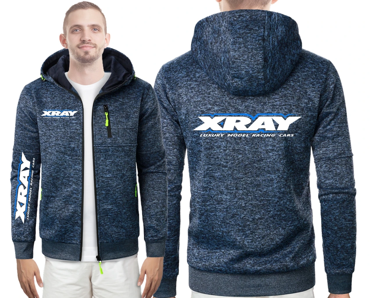 XRAY Racing Car New Men's Sports Fitness Casual Sweatshirt F1 Cardigan Hooded Jackets Cardigan Sweatshirts Baseball Jacket