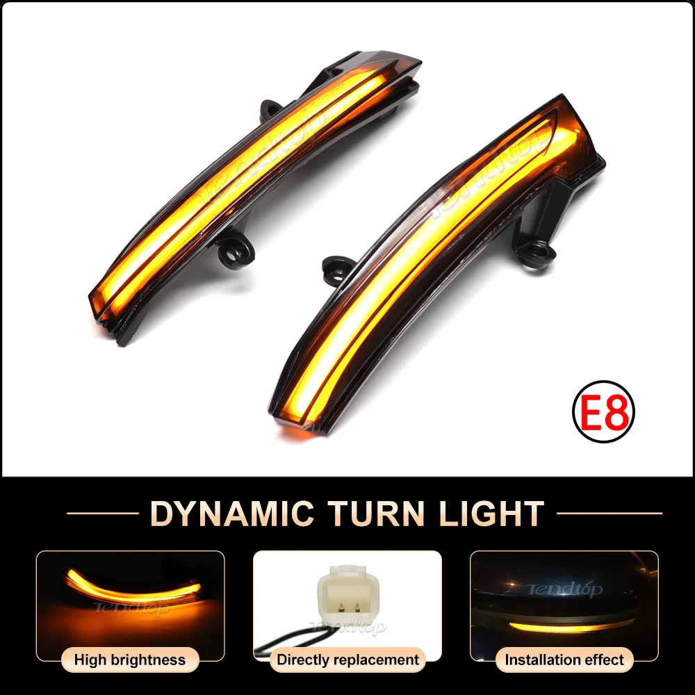 Dynamic LED Side Mirror Turn Signal Light Sequential Indicator Blinker Light Lamp For Renault Megane 4 IV MK4 Talisman Clio 5 V