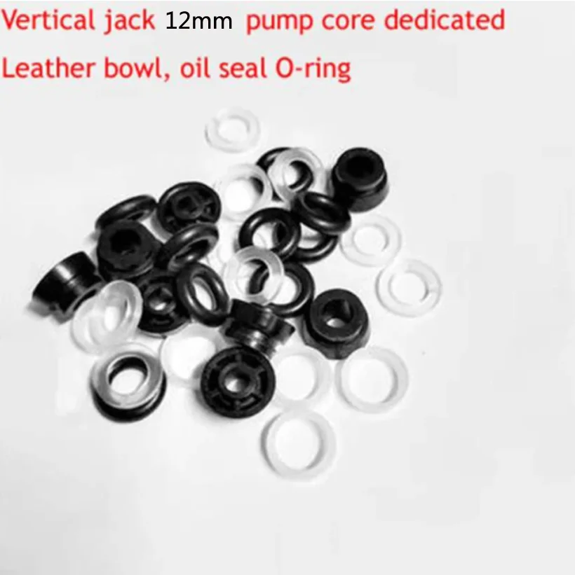 Vertical Jack Pump Core Oil Seal Gasket Old-Fashioned Leather Bowl 11mm/12mm Car Repair Tool Part 5 Sets