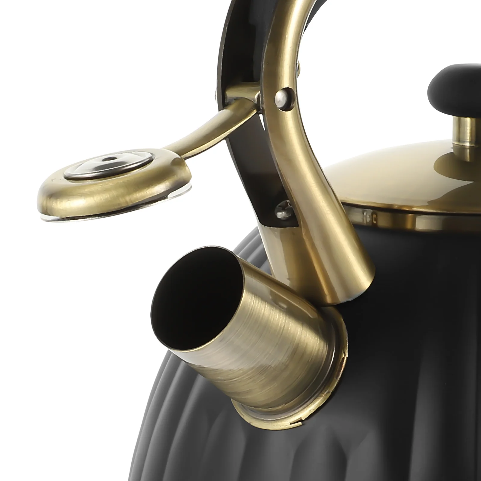 

1Pcs Pumpkin Stripe Whistling Water Kettle Stainless Steel Heating Teapot Fast Boil Home Stove Suitable Large Capacity