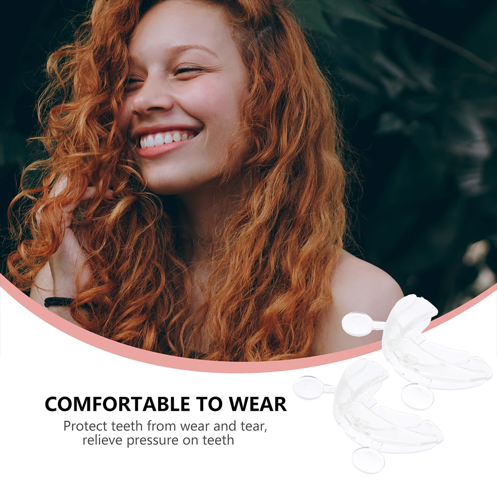 

2Pcs Silicone Protector for Adults Mouth Guard Corrector Night Set Adults Teeth Braces Prevent Grinding Comfortable