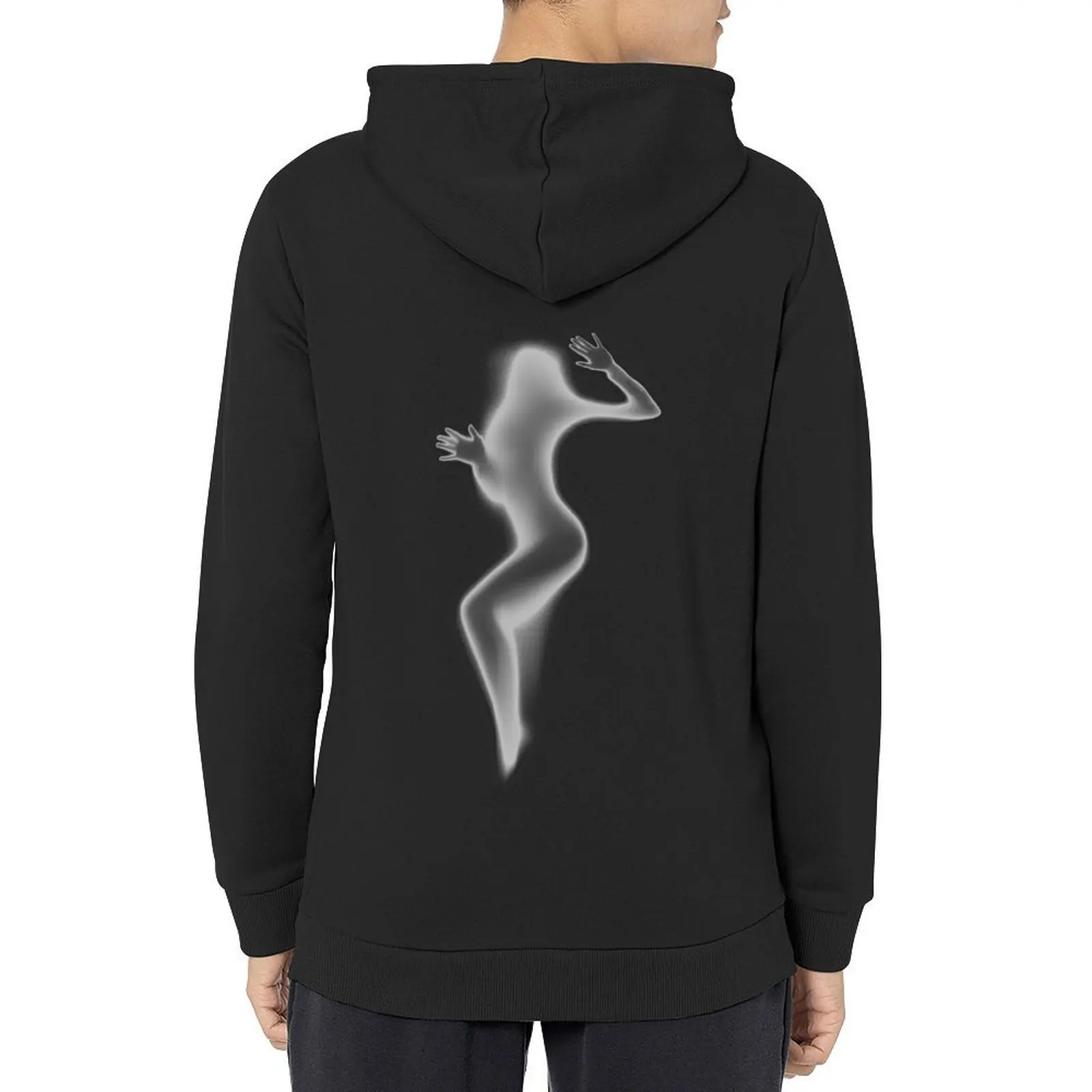 

Woman silhouette behind frosted glass Hoodie men clothing mens clothing male clothes hoodie streetwear