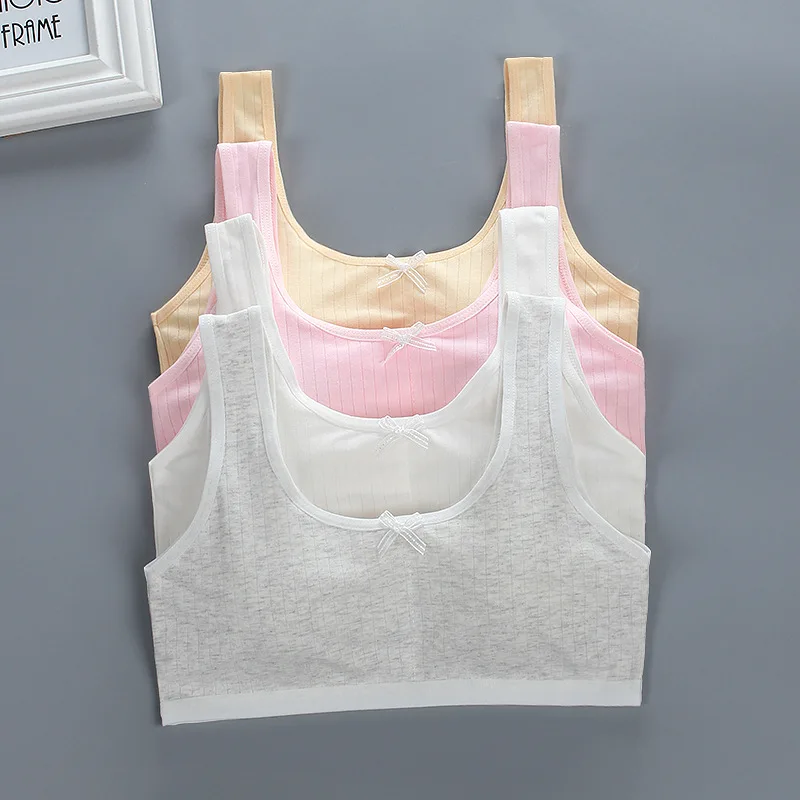 

Children and Girls Bra Development Cotton Vest Underwear Suspender Junior High School Students Student Bra Summer Bandeau Bra