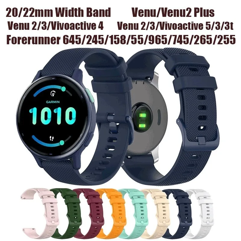 20 mm 22 mm Uhrenarmband für Garmin Vivoactive 3 4 5/Venu 2 Plus/Venu 3/Forerunner 265 965 745 645 255 Armband