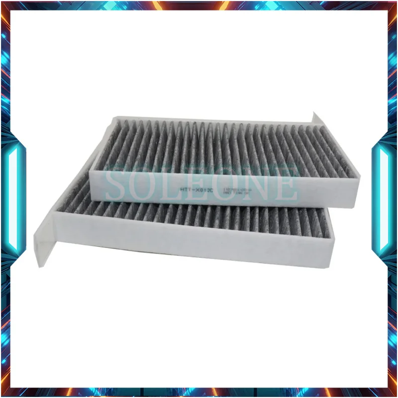 1Pair Car Cabin Air Filter 1107681-00-A 1107681-00-B 1107681-00-C For TESLA MODEL 3 5YJ3 EV 2018- MODEL Y 5YJY EV 2021-