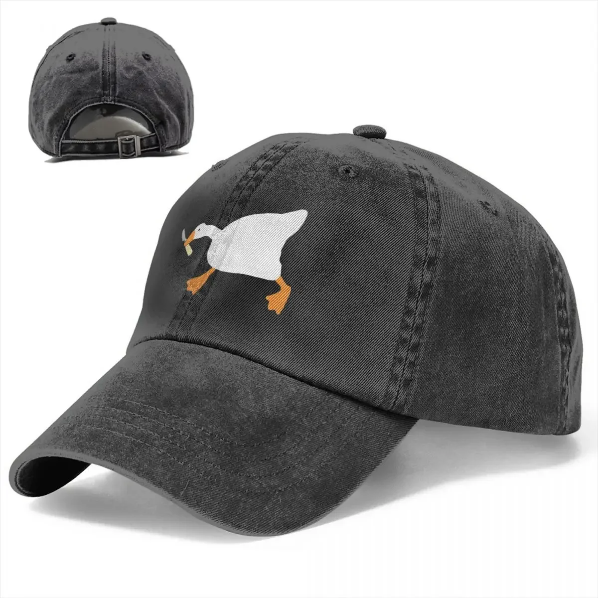 Unisex Goose Baseball Caps com faca, Chapéus jeans lavados, Chapéu de cowboy ajustável, Streetwear ao ar livre