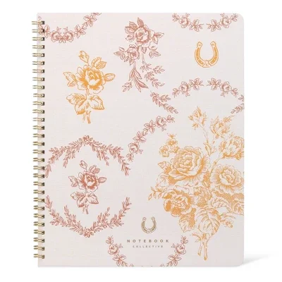 

8.5"x10.5" Single Subject Wide Rule Notebook Prairie Petals