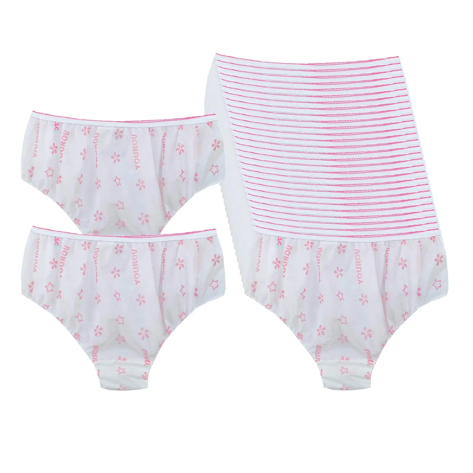 30 ชิ้นกางเกงผู้หญิงแบบใช้แล้วทิ้งมีประโยชน์นุ่มระบายอากาศได้ดีแบบพกพาสุภาพสตรีกางเกงกางเกงสำหรับร้านนวดห้องน้ำท่องเที่ยวแว็กซ์