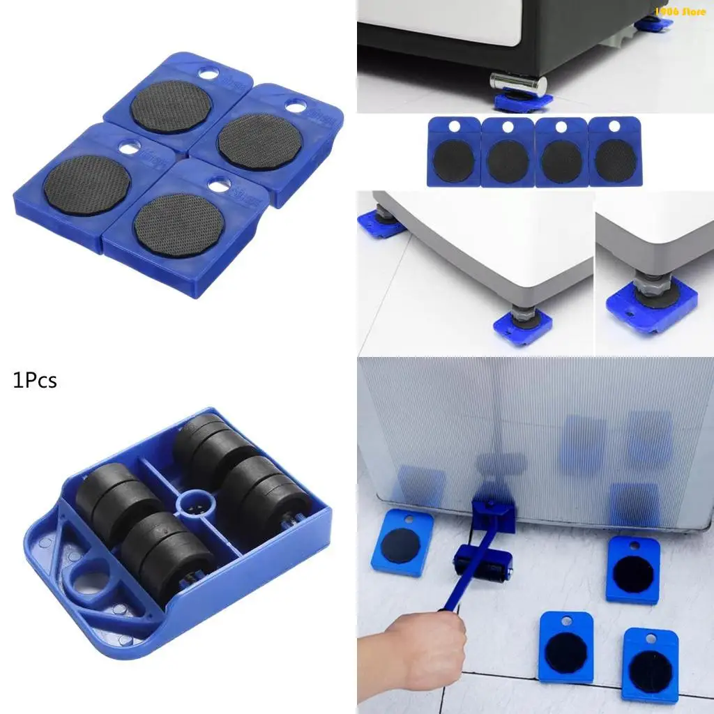 U1JB 1Pc Moves Furniture Tool Heavy Stuffs Transport Lifter Moving Wheel Slider Remover Roller Mover