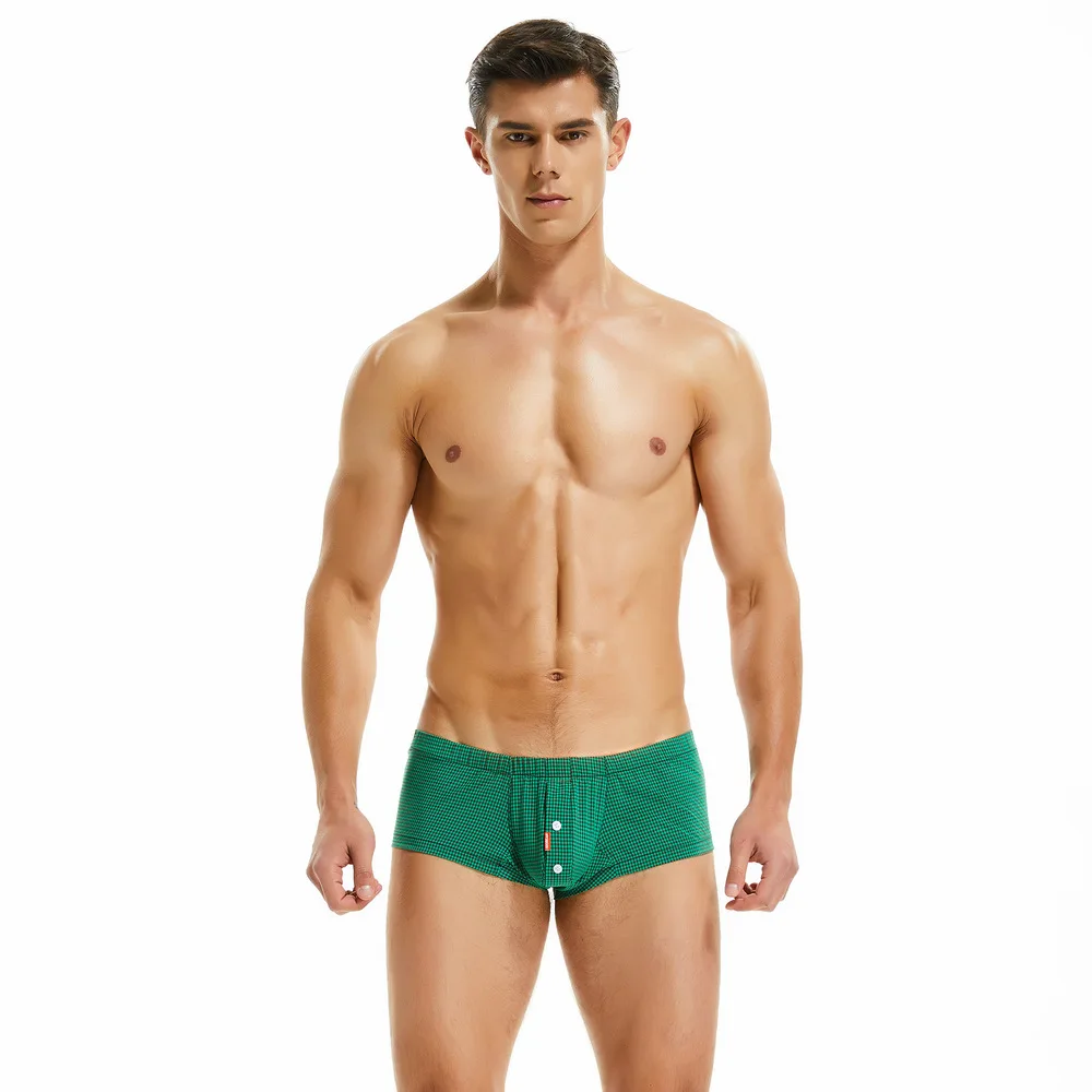 Mens Casual Shorts Sexy Three Quarter Pants Fashion Plaid Woven Lounge Homewear Summer Trendy Shorts