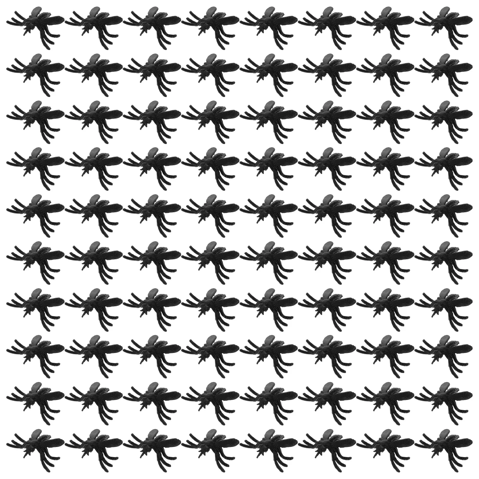 

200Pcs Mini Mosquito Bulk Realistic Plastic Sculpture for Halloween Decor Desktop Garden Landscape Micro Decoration Spooky Party