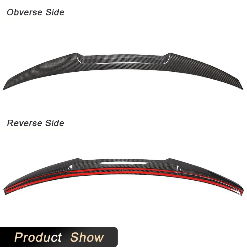 Car Rear Trunk Spoiler Wings for Audi A5 S5 RS5 B9 Hatchback 4DR 2017-2023 Rear Spoiler Boot Wing Lip Full Carbon Fiber ABS - view 6