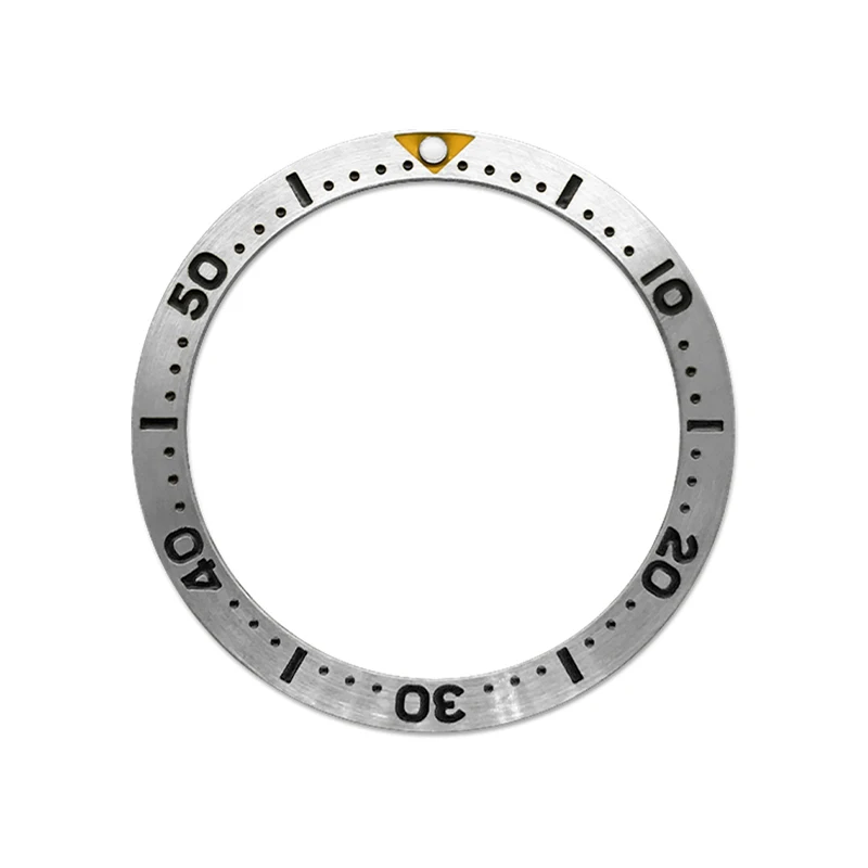 38mmx31.5mm Flat Stainless Steel Bezel Insert Fits Seiko SKX007 SKX009 SRPD SKX 6105 Turtle Abalone Men Diving Watch Case Parts