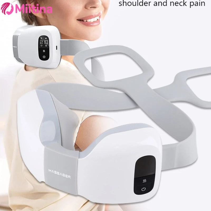 

Electric Neck Massager Cervical spine massager shoulder trapezius muscle kneading hot compress cape For Health Care Pain Relief