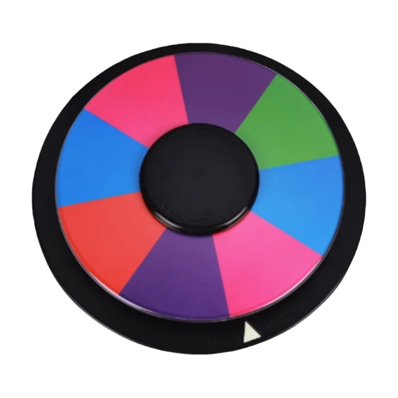 2025 New Round Writable Fortune Wheel Double Sided Color Tabletop Roulette Wheel 8/16 Slot Color Prizes Wheel Easy to Use