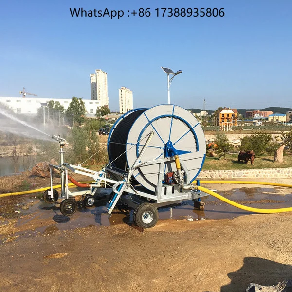 Large Farm Agricultural Sprinkler Hose Reels Irrigation Machine Equipment for Sale