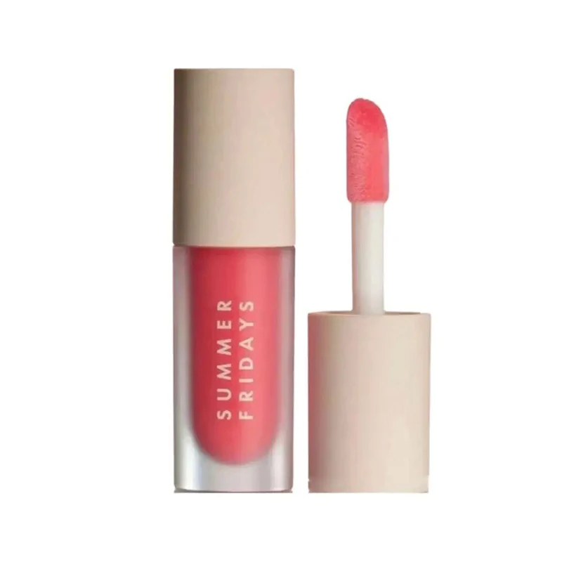 Summer Fridays Lip Balm Moisturizing Mirror Lip Gloss Lip Vanilla Pink Sugar Coffee Cake Smell Lipstick Transparent Makeup Oil view 5