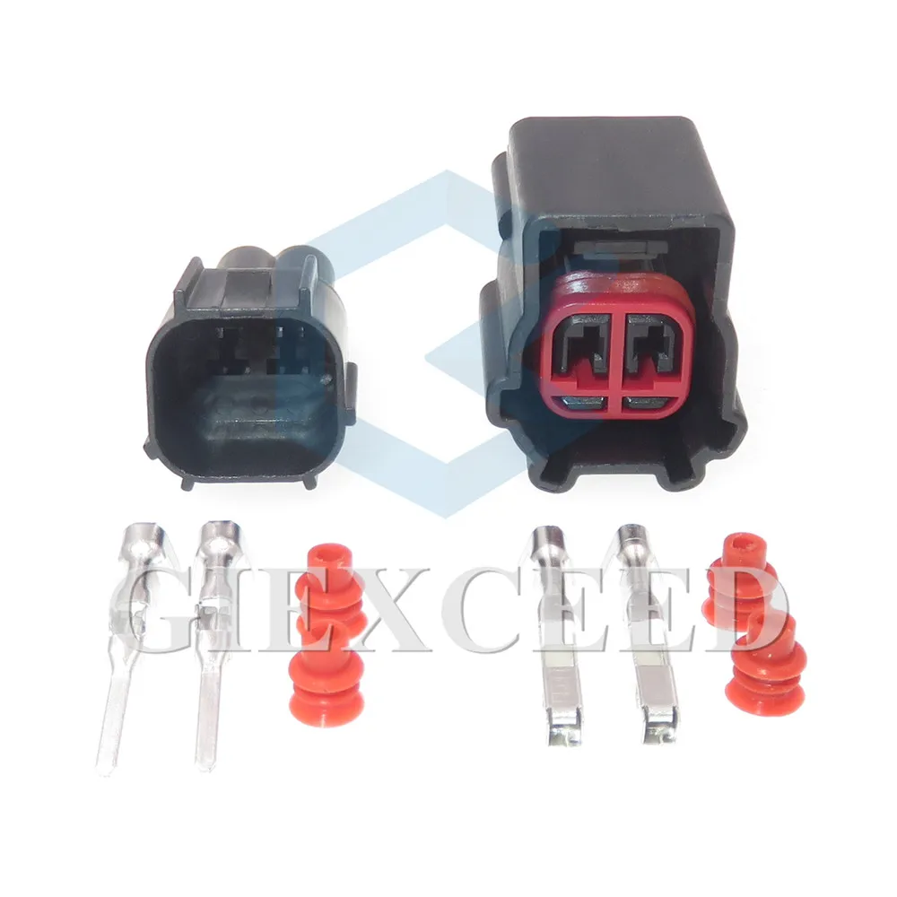 2 Sets 2 Pin AC Assembly Car Headlight Socket Plug Wiper Motor Relay Connector For Land Rover 3U2Z-14S411-EKB EPC E-4995