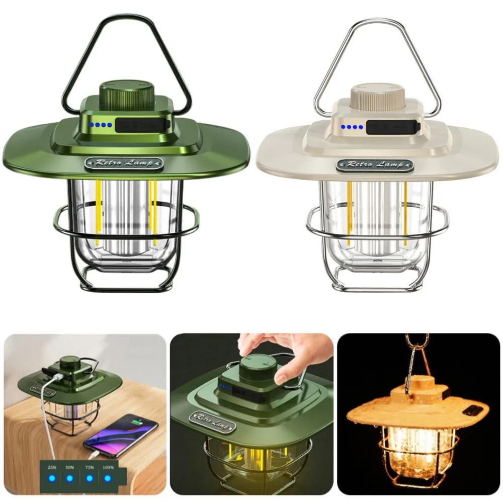 

NEW 9W Camping Tent LED Light Portable Camping Lantern Rechargeable Hanging Lamp Power Bank Travel Camp Home Outdoor Supplies