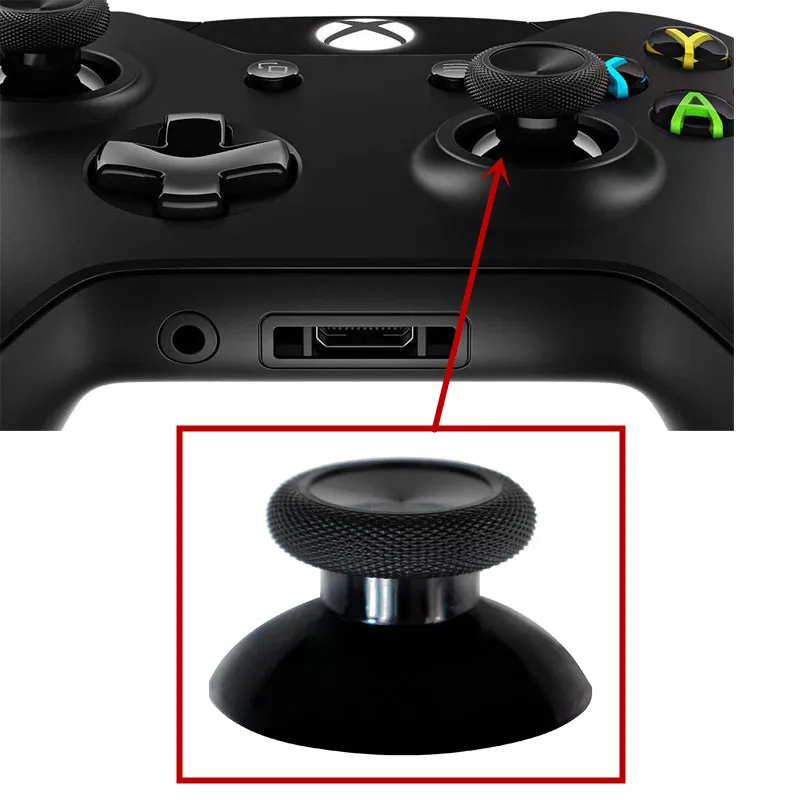 200pcs/lot For Microsoft XBOX ONE Controller Top Thumbsticks 3D Analog Joystick Replacement Thumb Stick grips Caps Cover Buttons