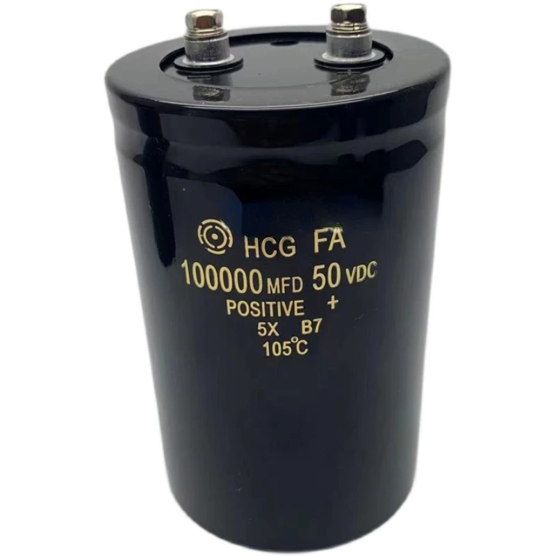 (1pcs) HCG FA 50V100000UF Hitachi large capacity screw foot Electrolytic capacitor 100000 UF 50VDC size 65 * 100mm eletrolítico