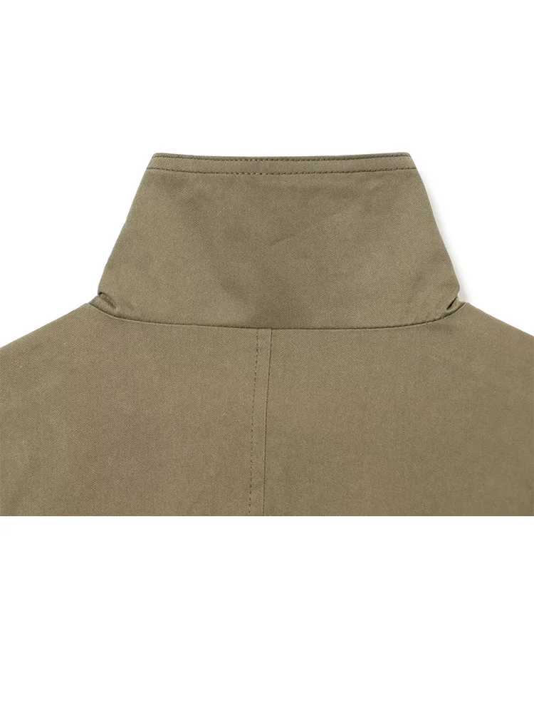 HH Woman Autumn Streetweer Style Jackets Solid Turn-Down Collar Pocket Single Breasted Woman's Fashion Long Sleeves Coats Mujer