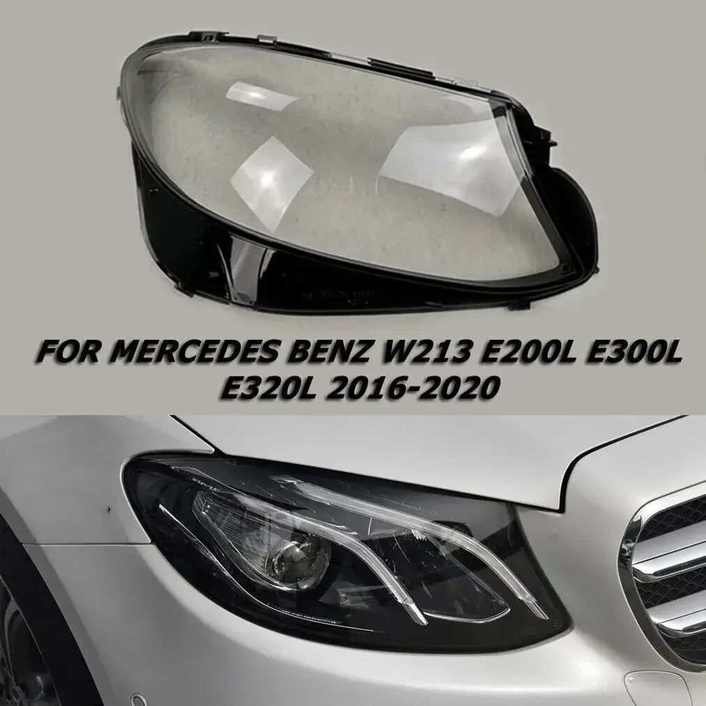 Крышка объектива передней фары автомобиля для Mercedes-Benz W213 E200L E300L E320L 2016-2020, прозрачная крышка корпуса фары