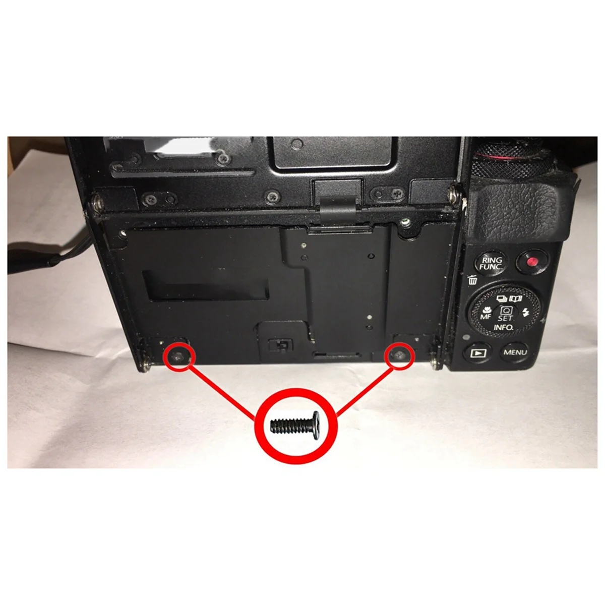 2 Pcs for Canon Powershot G7X, G7X Mark II G7X2 LCD Screen Display Fixed Holder Flip Screw with Screwdriver NND