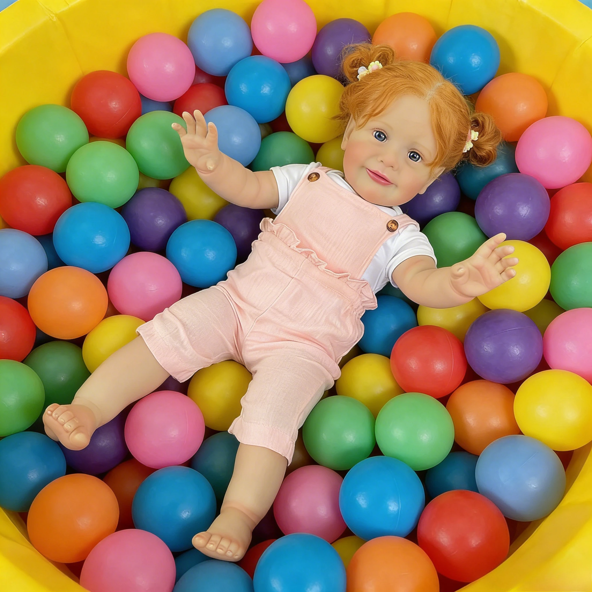 

26Inch 66cm Zoe Reborn Toddler Princess Doll, Hand Rooted Hair Soft Touch Cotton Body Realistic Lifelike Baby Toy Gift for Girls