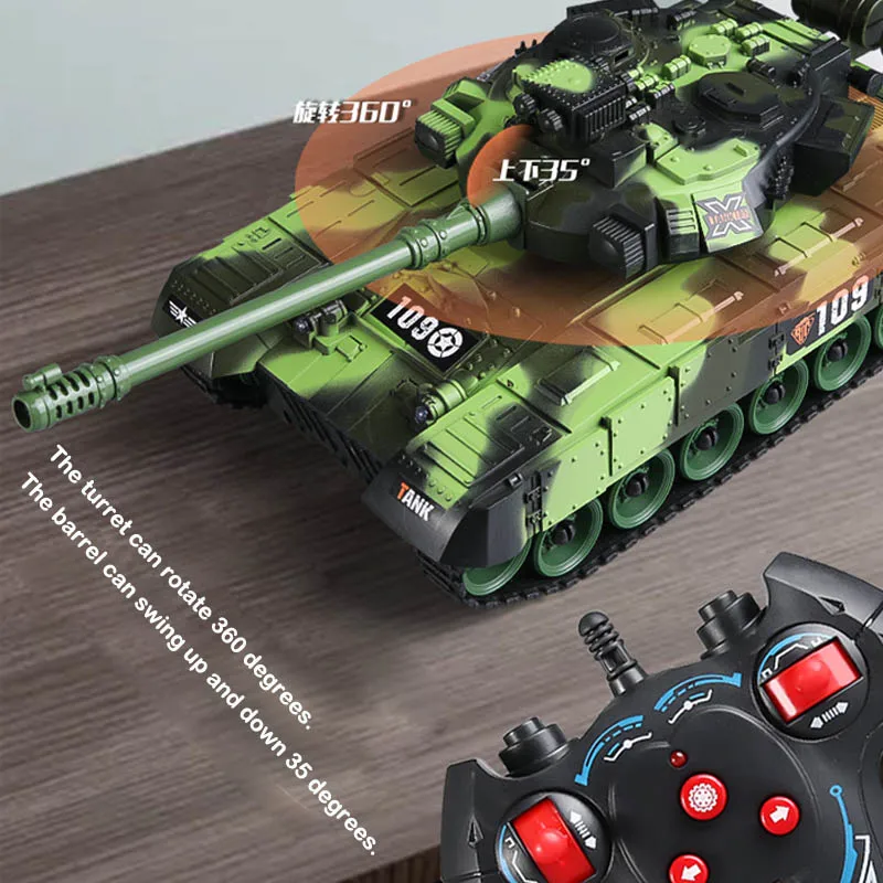 13 Ch Rc réservoir bataille voiture télécommande réservoirs de guerre modèle 2.4G Radio contrôle Machine jouets pour garçon enfants enfants jouets cadeau