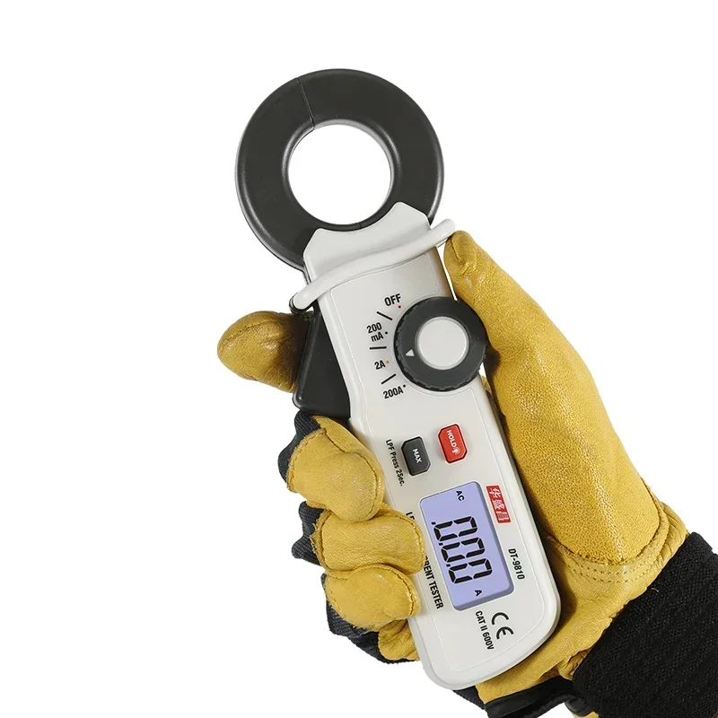Electrical Test Instrument CEM DT‑9810 Mini AC Leakage Clamp Meter, Portable Clip‑on Current Measuring Tester