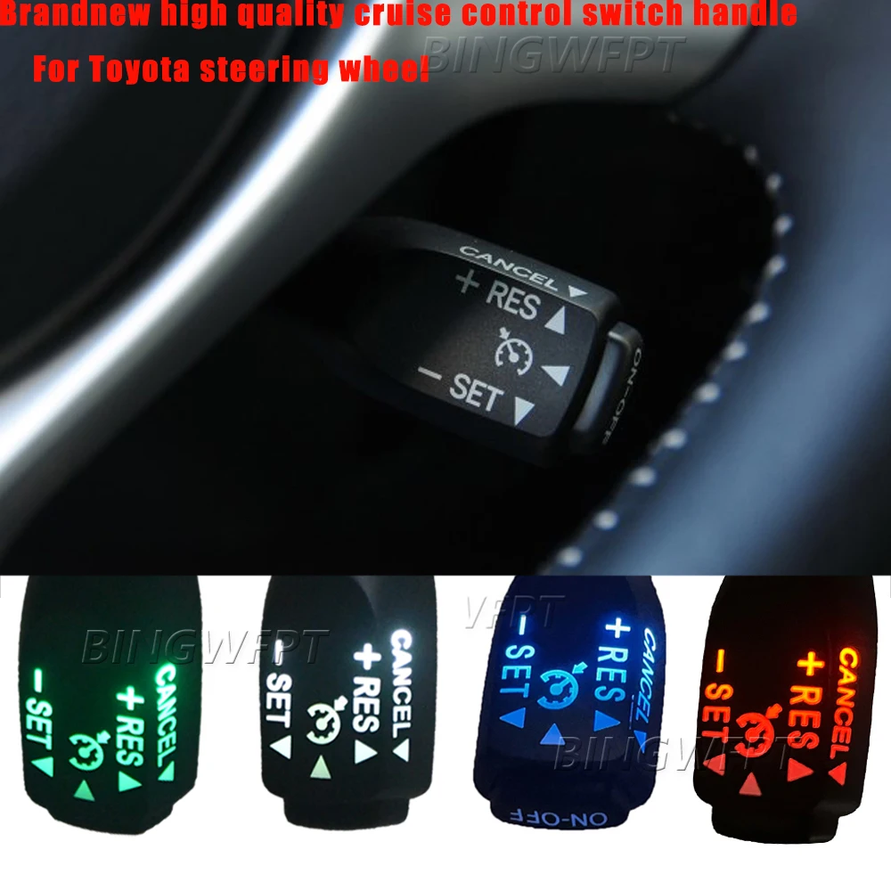 4Color LED  Cruise Control Switch With Dust Cover 84632-34011 45186-0D110-E0  45186-0D110 For Toyota Yaris Vios 2013-2016