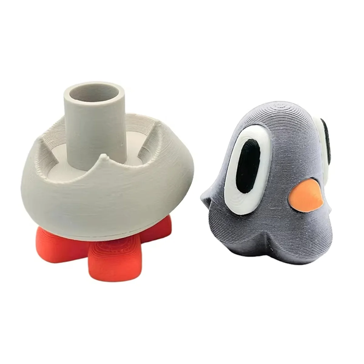 2 قطعة حمامة فقاعة مطبوعة ثلاثية الأبعاد مع قدم مغناطيسية، حجرة ملاحظة سرية، تمثال ديكور منزلي مصغر قابل للفصل