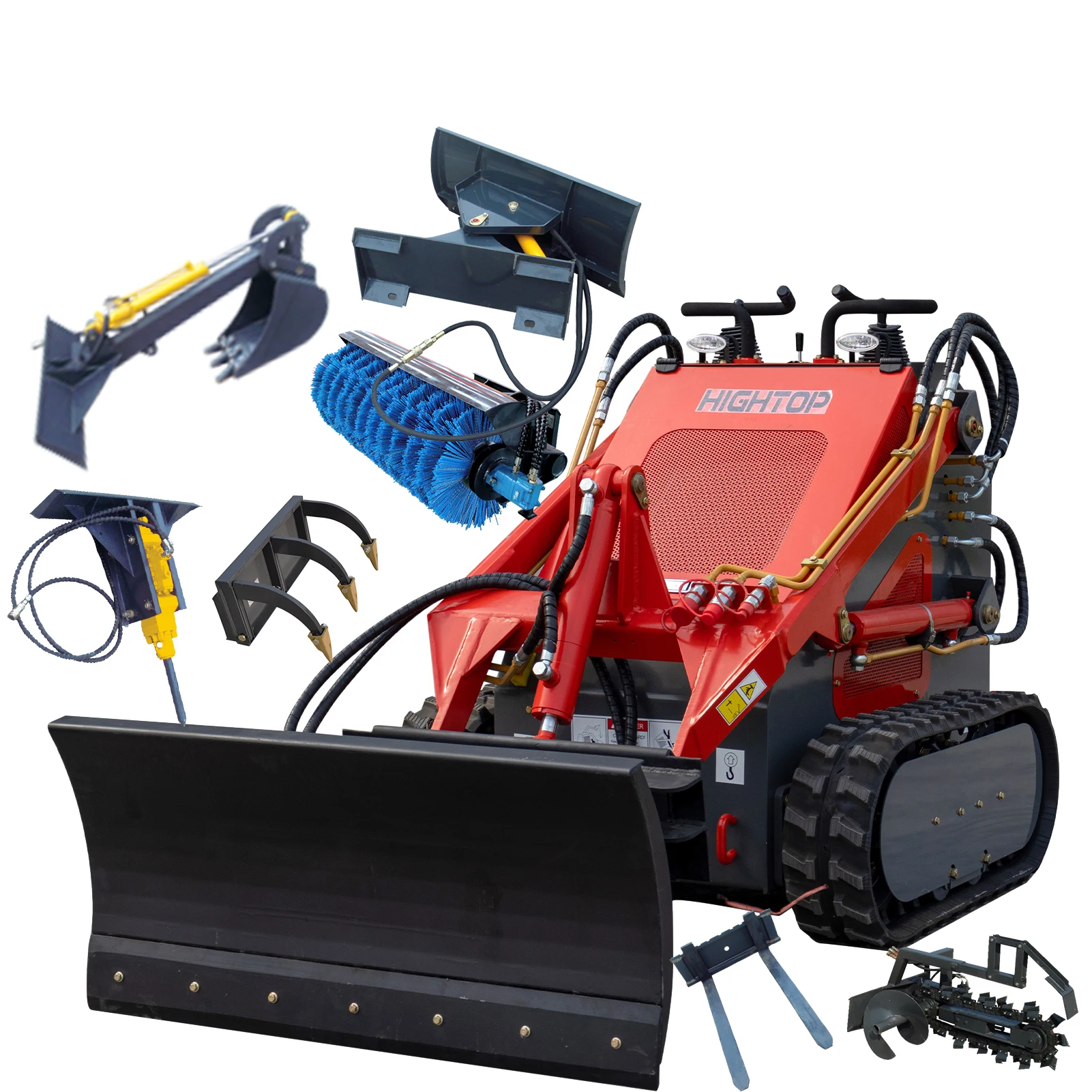 China Skid steer Manufacturers Crawler Small Sliding Loaders Tracked Mini Skid Steer Loader