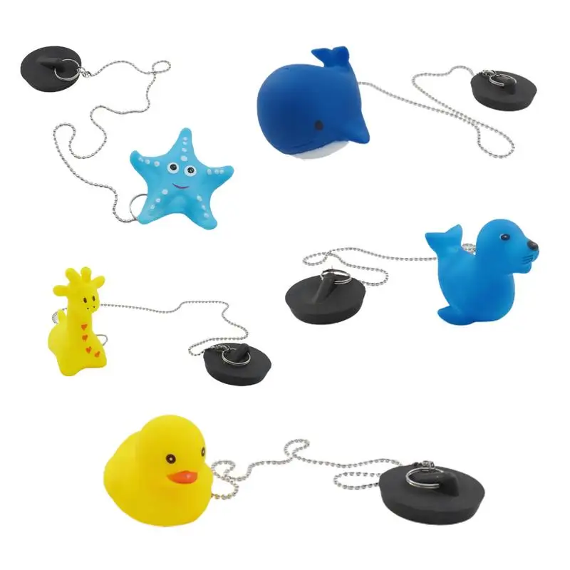 Rolha De Dreno De Banho De Borracha Dos Desenhos Animados, Banheira Flutuante, pia universal do banheiro