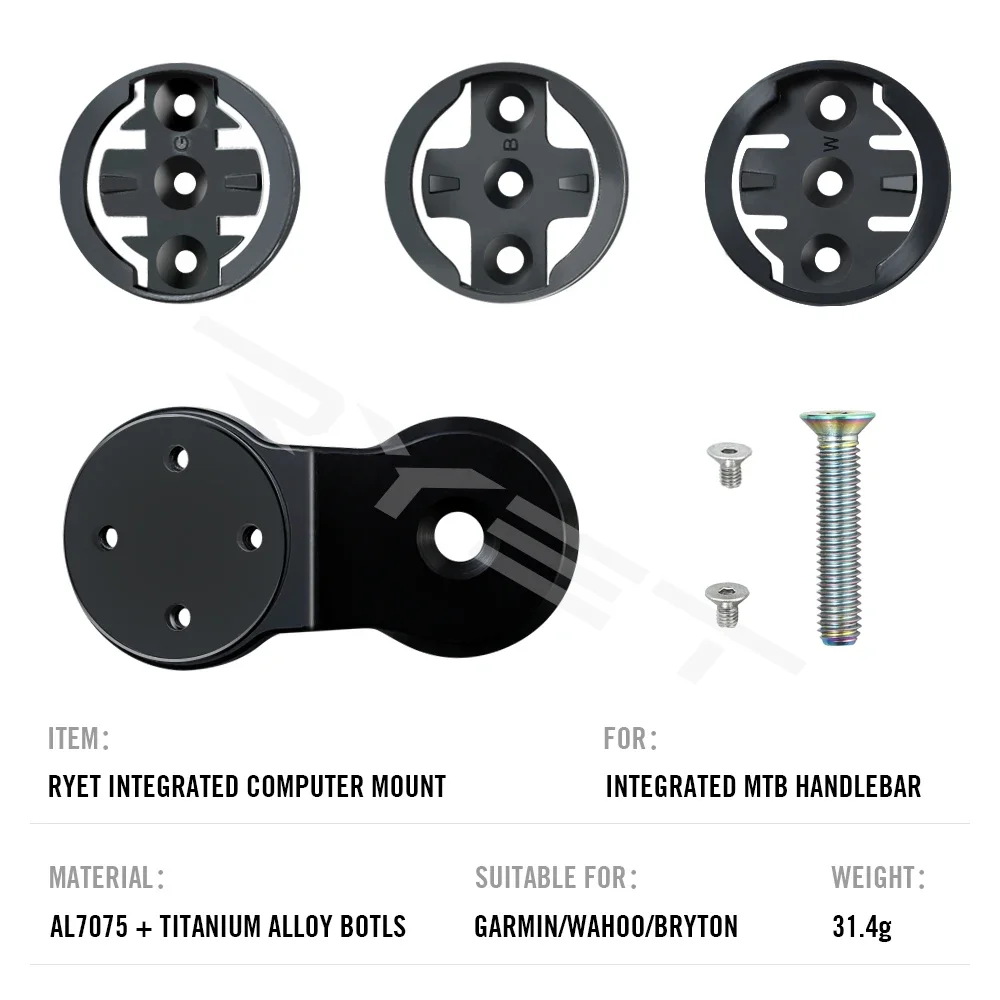 

НОВАЯ крышка гарнитуры на вынос велосипеда с креплением для компьютера для Garmin/Bryton/Wahoo 31,8-35 мм, верхняя крышка из сплава, велосипедные аксессуары