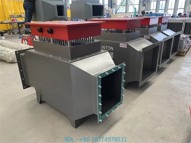 Calentador de aire eléctrico controlado por WiFi I para ganado Barnsntelligent 48kw Sistema de calefacción agrícola -