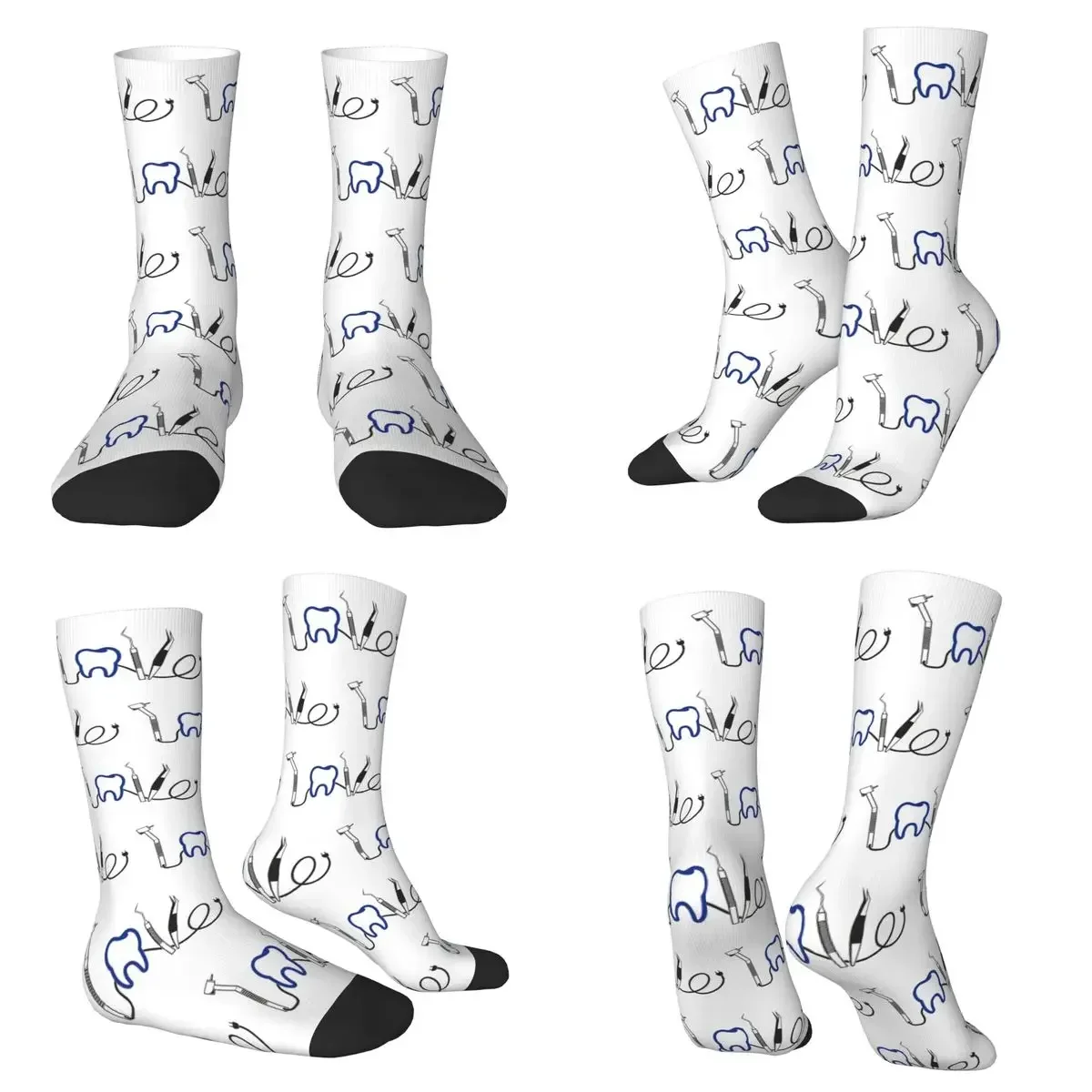 Dentist Dental Teeth Tooth Doctor Funny Gift Socks Super Soft Stockings All Season Long Socks for Unisex Valentine's Day Gifts