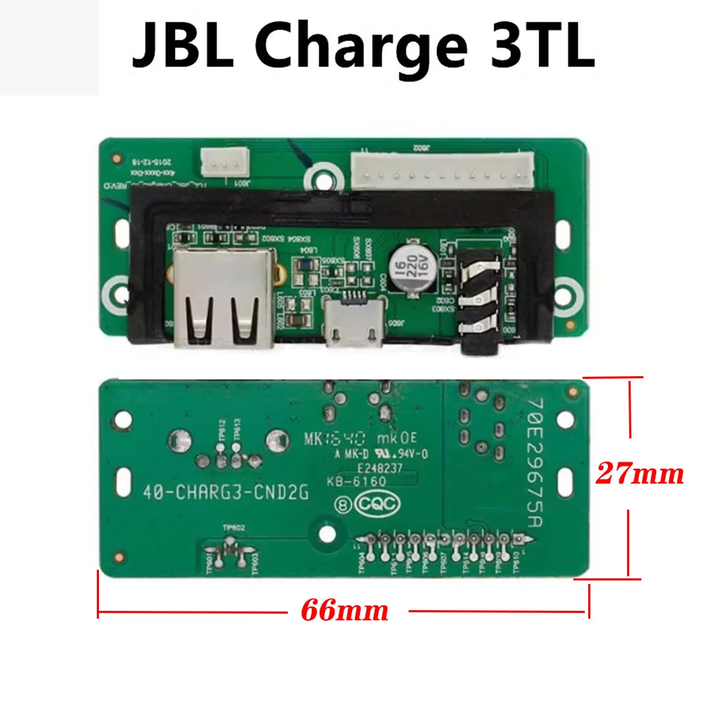 

Suitable for JBL Charge3 charging 3 GG and TL Micro USB charging port socket USB 2.0 audio jack power board connector