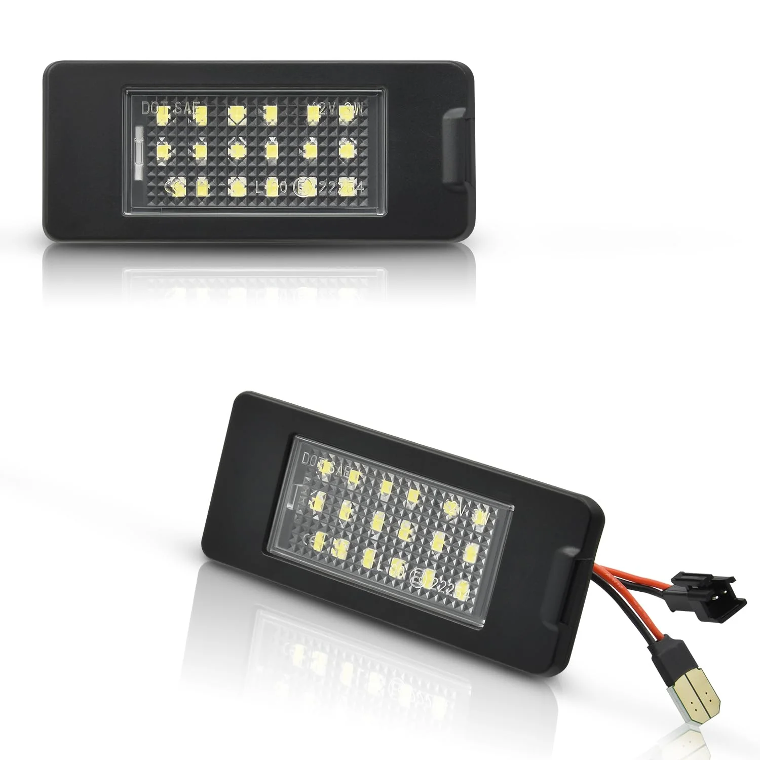 

2pcs LED Car License Plate Light for Chevy Tahoe Suburban GMC Yukon XL Cadillac Escalade ESV 2015-2020 Auto Accessories