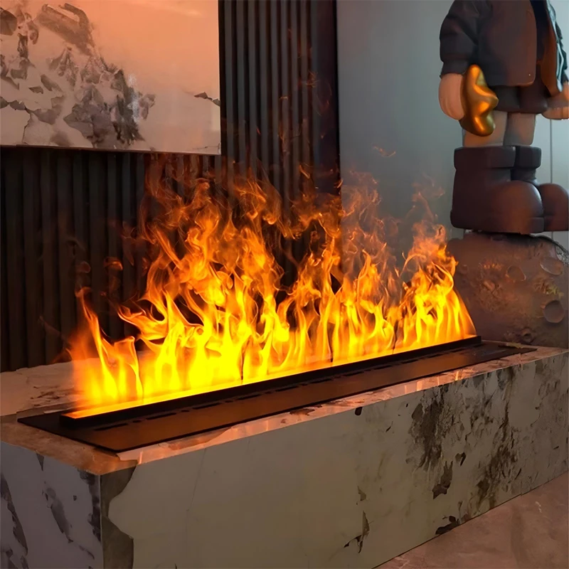 Fireplace Manufacturer Supply Custom Size 3d Atomization Electric Water Vapor Fire Steam Fireplace