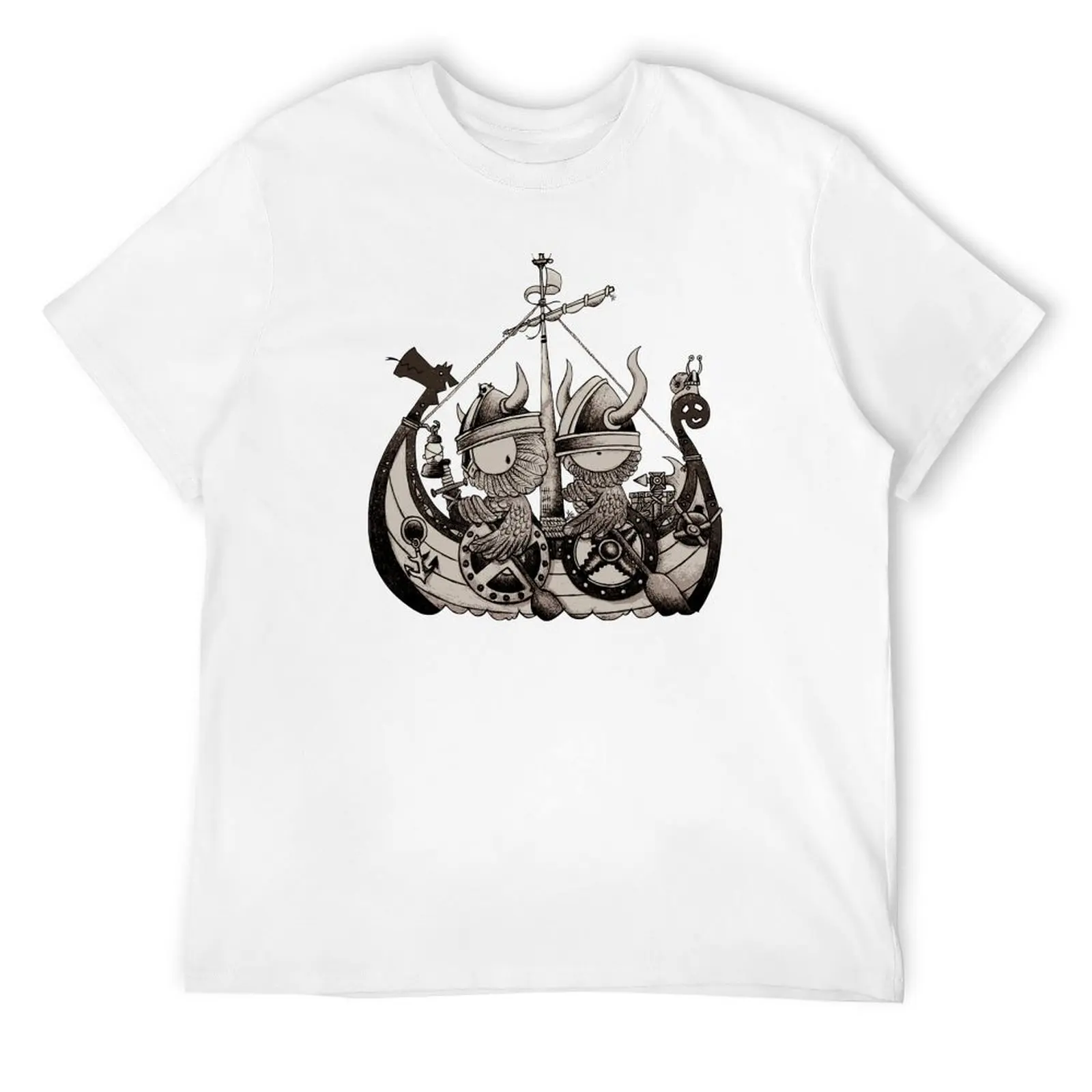 rOwl your boat! T-Shirt Funny t-shirt plus sizes cotton t shirt men