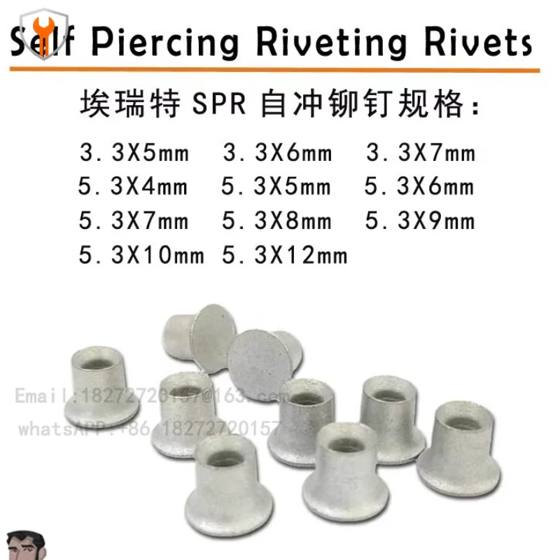Aluminum Car Body Rivets Self Piercing Riveting Rivets High Strength SPR Rivets 250 Pieces/box