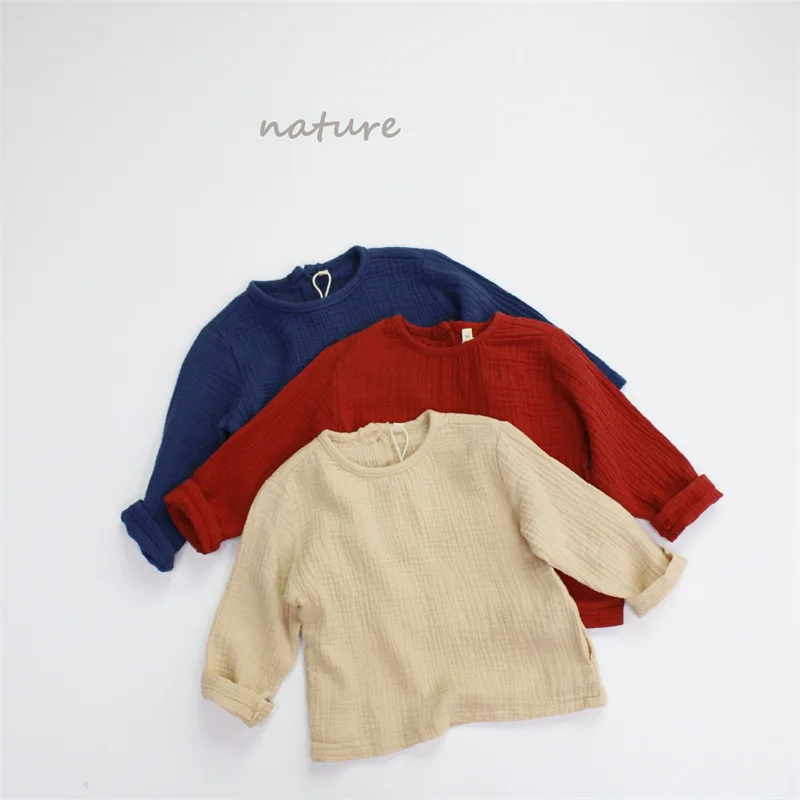 Cardigan Long Sleeves Autumn New Boys Grils Children Top Fresh Loose Soft Comfortable Cotton Fashionable All-matching