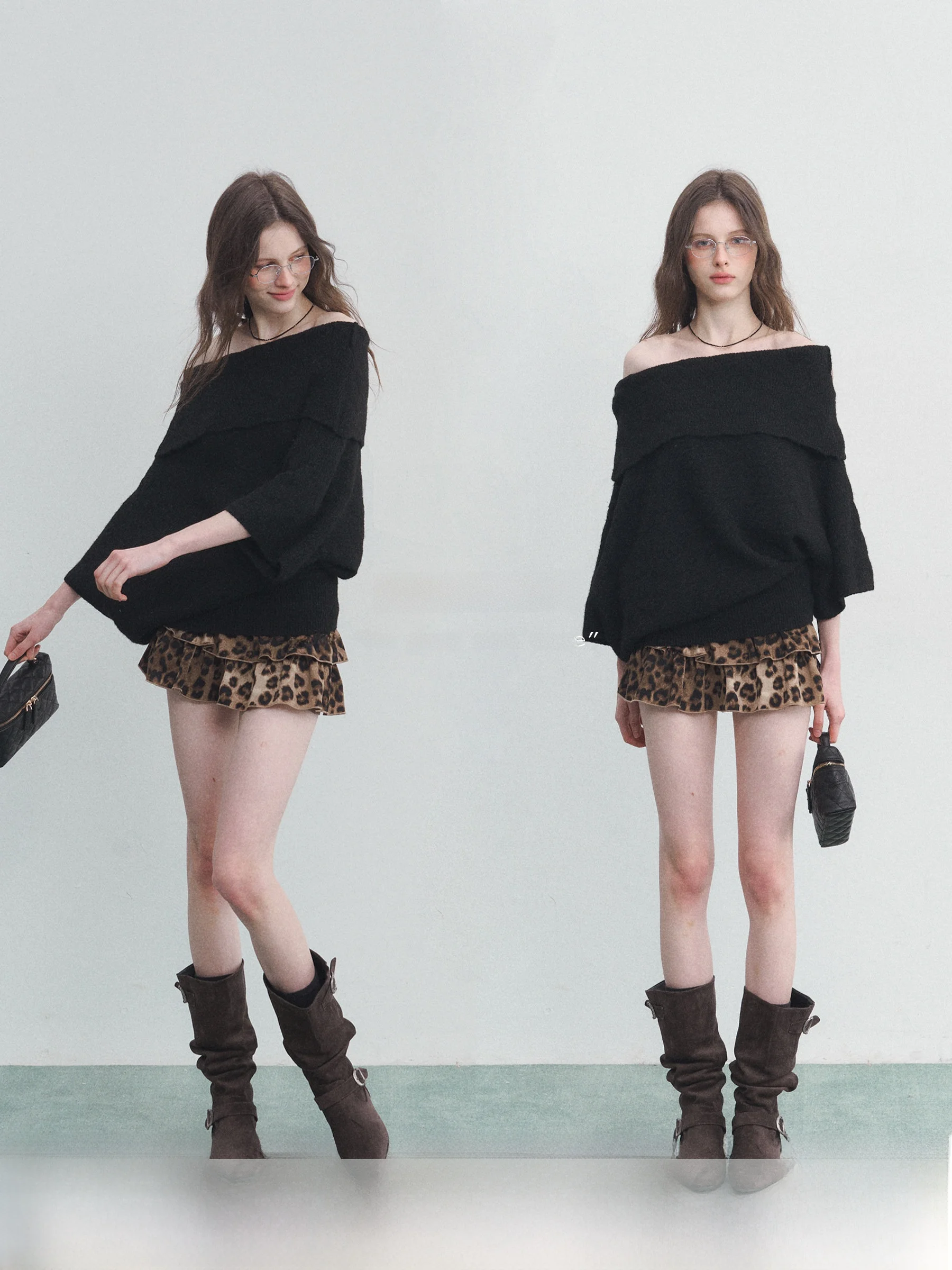 

SPEAR YOUTH Berlin Mist: Вязаный свитер с асимметричным узором на плечах, шерстяной, с длинными рукавами, повседневный, свободного кроя, женский