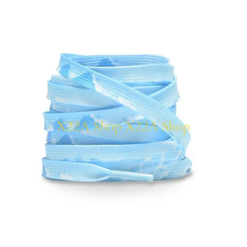 Unique Flat Polyester Shoe Laces Colorful Print Shoelaces Anti Slip Sneakers Lace For Men Women Teen 100cm OR 120cm Long