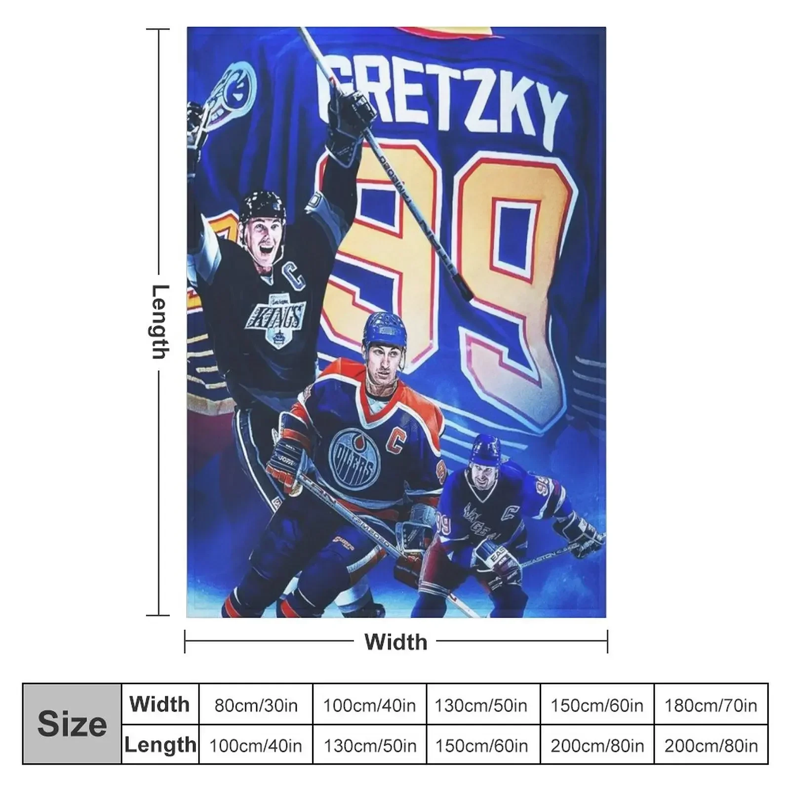 Wayne Gretzky Throw Blanket Heavy Luxury Brand Bed covers Hairy Blankets