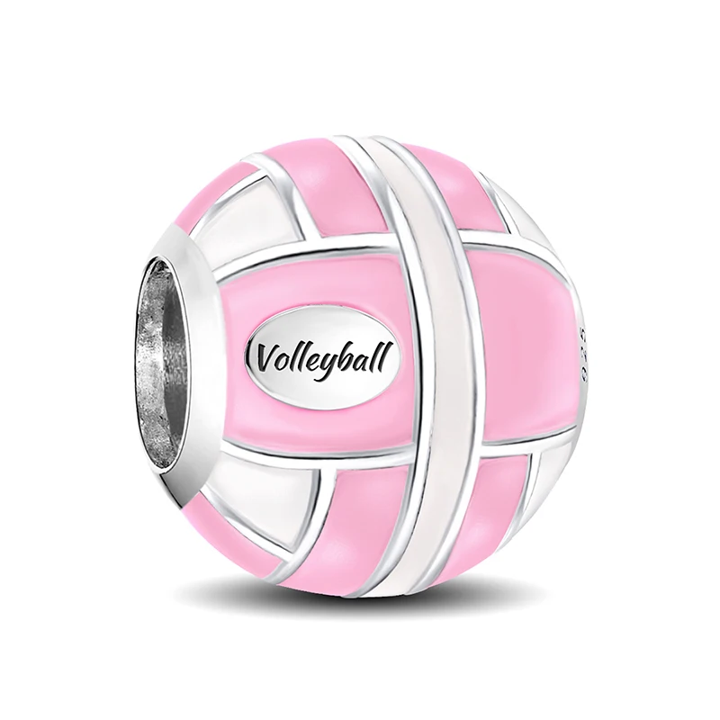 925 Sterling Silver Love Heart Girl Ball Pink Series Charm Beads Fit Diy Bracelet Bangle Making Gift Of High Quality Jewelry - Image 3